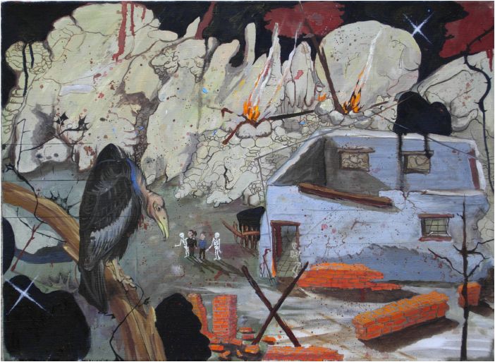 Vulture, oil on canvas, 50x70cm, 2007