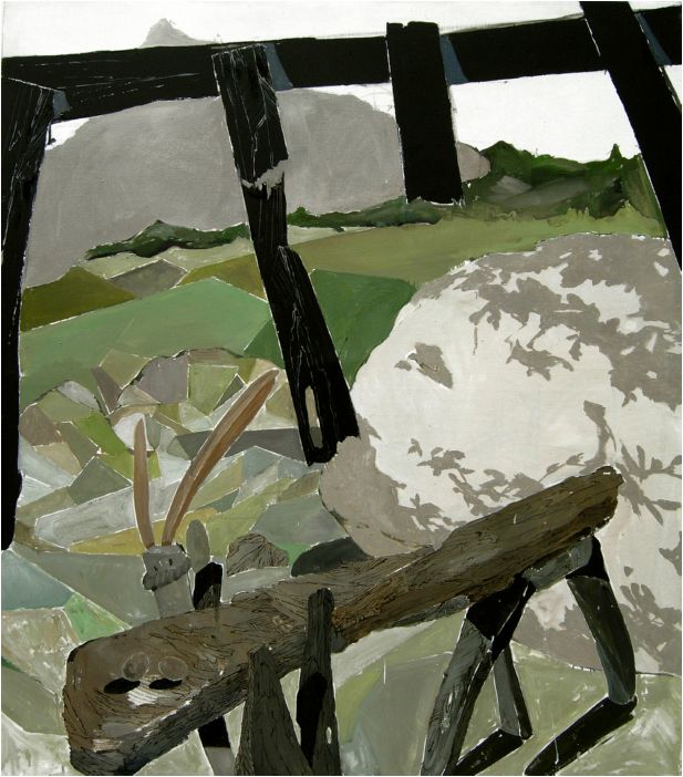 Kmen, olej na pltn, 160x130 cm, 2008