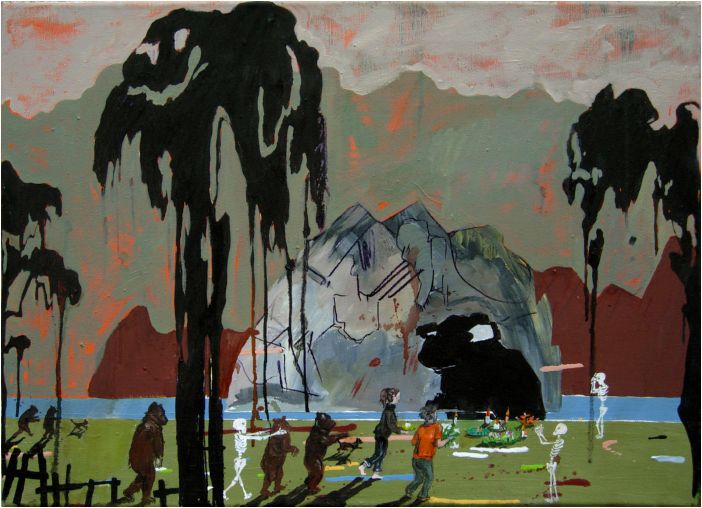 Ostrov, olej na pltn, 50x70 cm, 2008