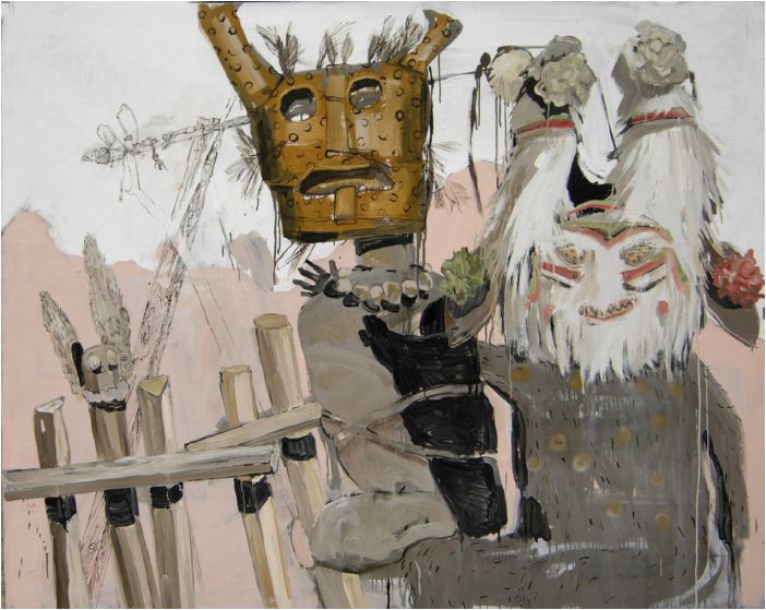 Masky, olej na pltn, 130x160 cm, 2009